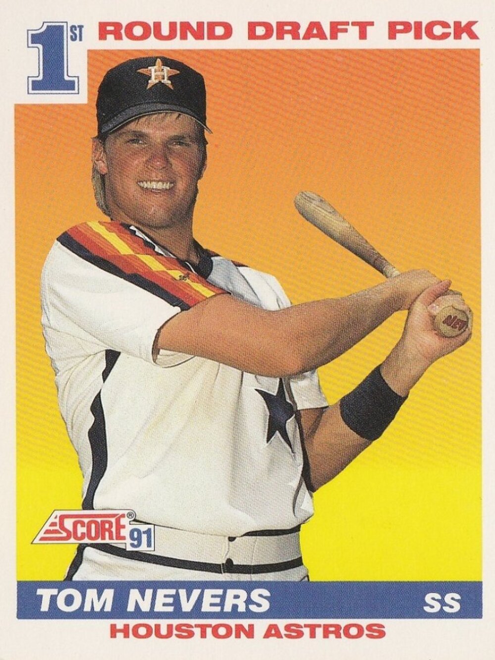 Tom Nevers - Score 91 1st Round Draft Pick Baseball Card